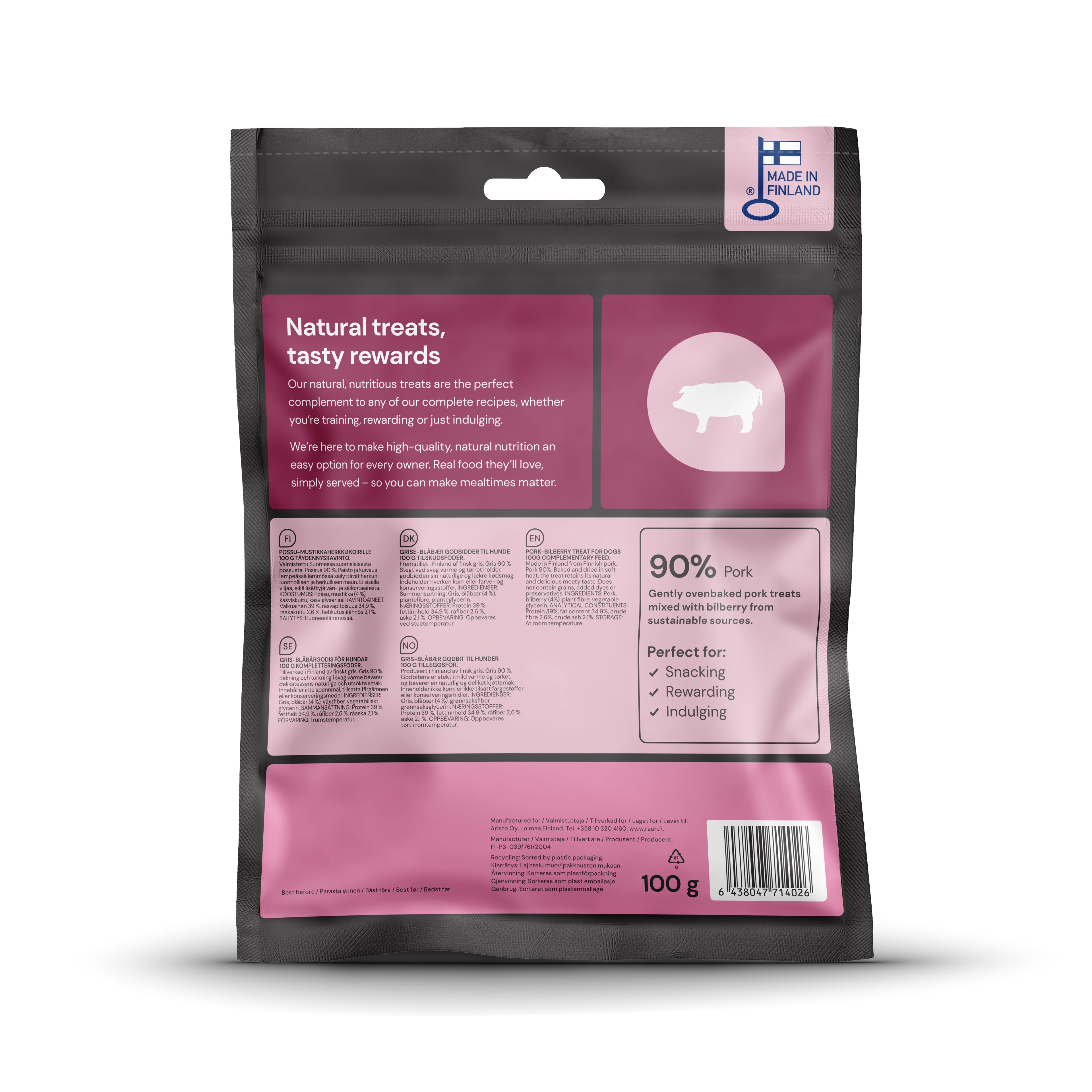 Nutriment Pork-Bilberry Treat 100g